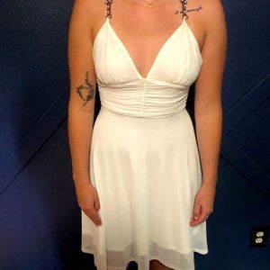 Body Central Marilyn Monroe flare dress with back butterfly detail